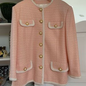 Vintage Mondi Pink and White Pearl Jacket